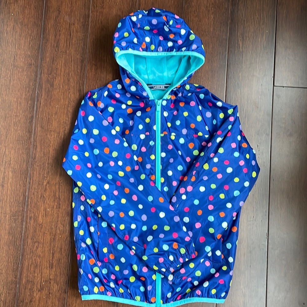 Girl's Lands End Rain Jacket